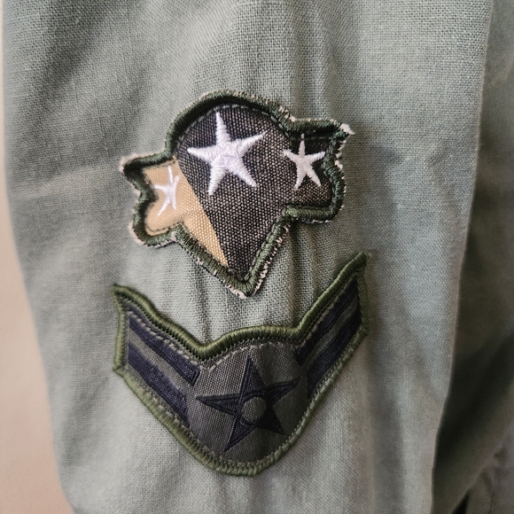 BETHANY MOTA x AEROPOSTALE Green Utility Bomber Jacket - Size L - Picture 8 of 16